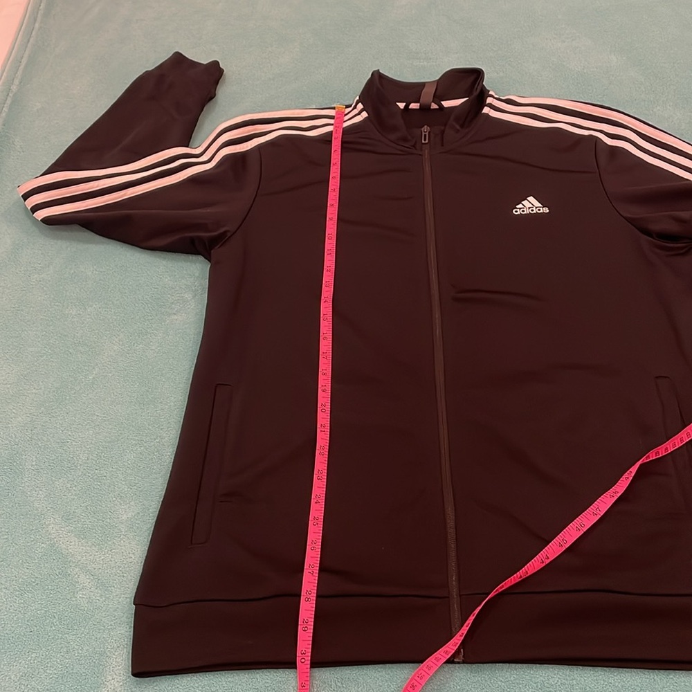 Adidas men’s Essentials three-stripe track jacket size XL - Picture 6 of 11